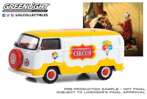 1971 VW Volkswagen bus T2 Panel Van Greenlight 1/64 Circus, Hobby en Vrije tijd, Modelauto's | Overige schalen, Nieuw, Auto, Ophalen of Verzenden