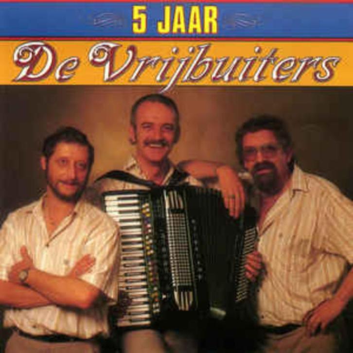 L.P. (1988) : de Vrijbuiters - Vijf Jaar de Vrijbuiters, Cd's en Dvd's, Vinyl | Nederlandstalig, Gebruikt, Levenslied of Smartlap