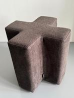 Pols Potten Cross design Stool Brown POLSPOTTEN Poef NEW!, Huis en Inrichting, Minder dan 50 cm, Nieuw, Ophalen of Verzenden, Overige vormen