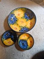 Bloem Schalen Set - Handgeschilderd Keramiek, Ophalen of Verzenden