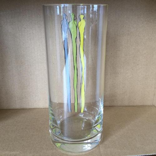 Longdrinkglas Corry Ammerlaan–van Niekerk, vrolijke figuren, Verzamelen, Retro, Huis en Inrichting, Ophalen of Verzenden