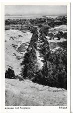 Schoorl - zeeweg met panorama - 25214, Ophalen of Verzenden, 1940 tot 1960, Ongelopen, Noord-Holland