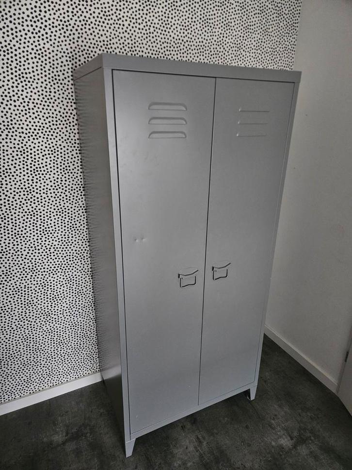 Metalen kledingkast / locker, Huis en Inrichting, Kasten | Kledingkasten, Gebruikt, 150 tot 200 cm, 50 tot 100 cm, 50 tot 75 cm