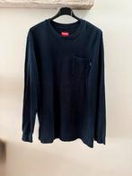 Supreme Marineblauw Longsleeve - Maat L, Maat 52/54 (L), Blauw, Ophalen of Verzenden, Zo goed als nieuw