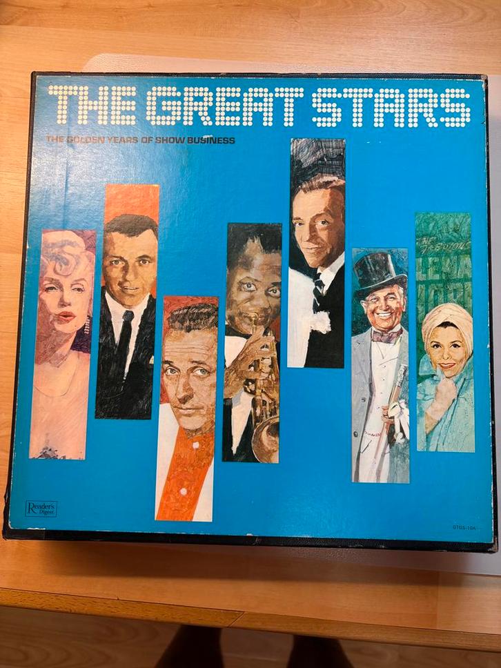 LP Verzameling  11 st in box The Great stars, Cd's en Dvd's, Vinyl | Overige Vinyl, Zo goed als nieuw, 12 inch, Ophalen