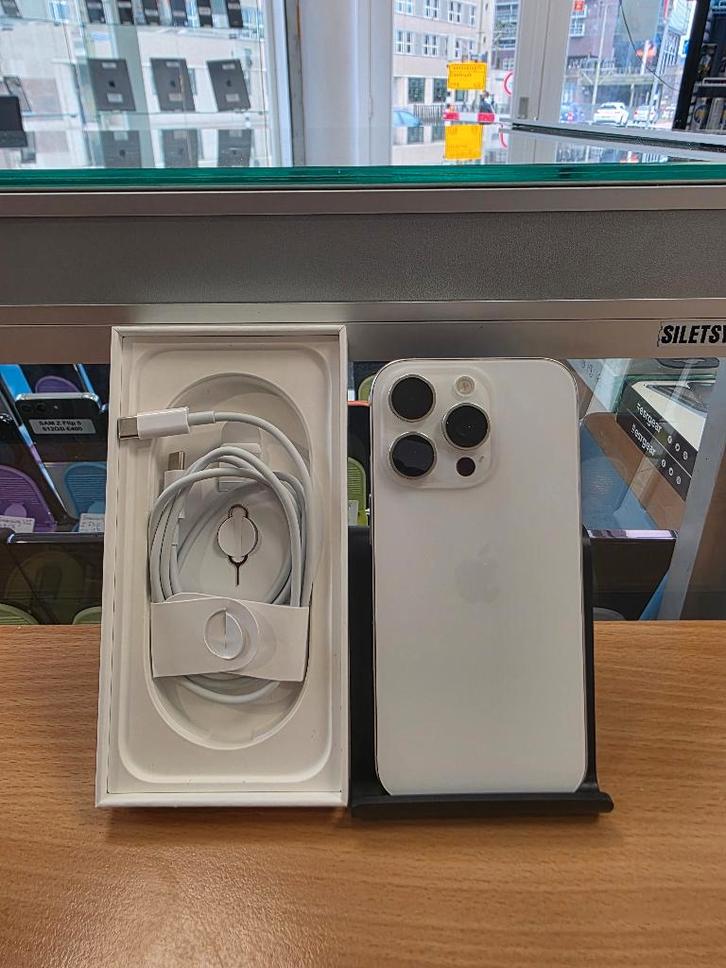 iPhone 16 pro 256-GB, Telecommunicatie, Mobiele telefoons | Apple iPhone, Zo goed als nieuw, 128 GB, Zonder abonnement, Wit, Ophalen of Verzenden