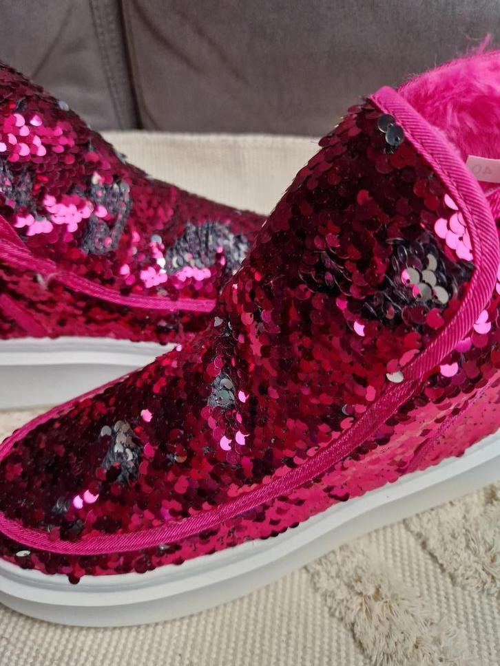 nieuwe roze giltter schoenen /boots maat 40, Kleding | Dames, Schoenen, Nieuw, Lage of Enkellaarzen, Roze, Verzenden