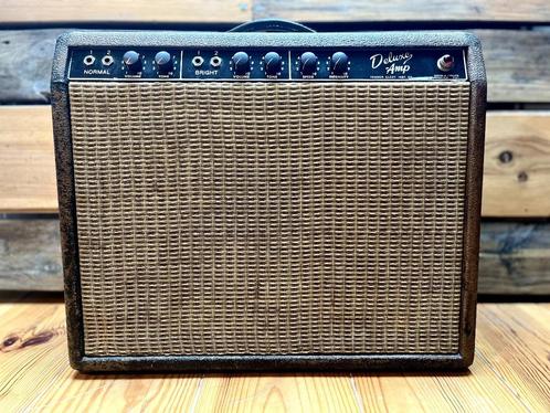 Fender Brownface Deluxe - 1963, Muziek en Instrumenten, Versterkers | Bas en Gitaar, Gebruikt, Gitaar, Minder dan 50 watt, Ophalen