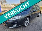 Peugeot 407 SW 2.0-16V Premium, Apk, Nap, Goed rijdend Inrui, Auto's, Voorwielaandrijving, Stof, Zwart, 4 cilinders