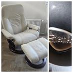 Stressless Relaxstoel met Hocker - Bieden! Draaistoel leder, Huis en Inrichting, Fauteuils, Ophalen, Gebruikt, Leer, 75 tot 100 cm