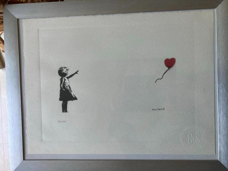 Banksy zeefdruk (4 stuks), Antiek en Kunst, Kunst | Litho's en Zeefdrukken, Ophalen of Verzenden
