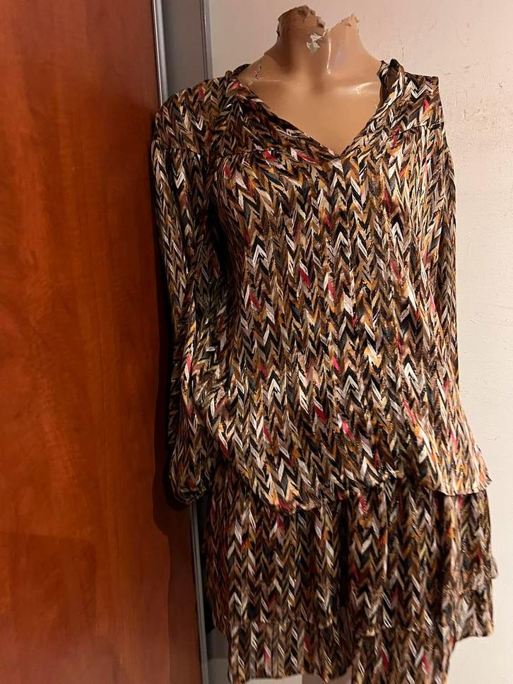 DANTE 6 Setje maat 2S origineel zgan, Kleding | Dames, Jurken, Zo goed als nieuw, Maat 36 (S), Bruin, Boven de knie, Ophalen of Verzenden