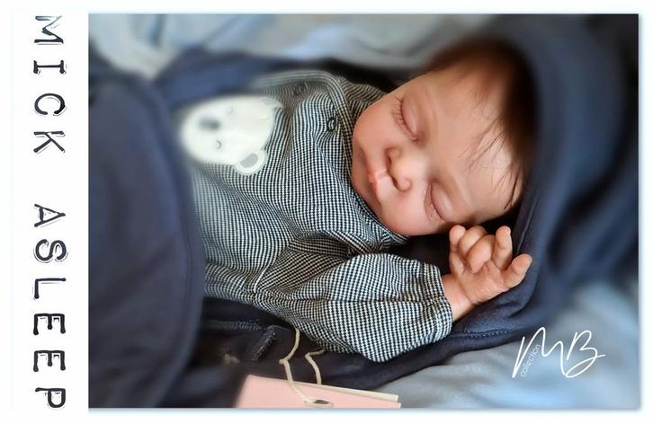 Lieve reborn Mick, Verzamelen, Poppen, Nieuw, Babypop, Levensecht of Reborn, Ophalen of Verzenden