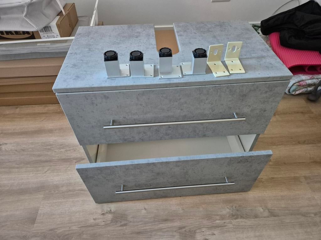 Wastafelonderkast, Huis en Inrichting, Badkamer | Badkamermeubels, Ophalen, Zo goed als nieuw, 25 tot 50 cm, Minder dan 100 cm