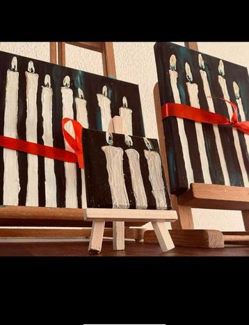 Kaarsjes aan ~ lichtpuntje ~ kleintje kunst ~ candlelight beschikbaar voor biedingen