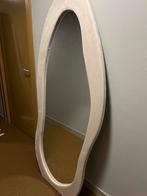 Luxe suede velvet spiegel beige 180x80, Ophalen, Zo goed als nieuw, Rechthoekig, Minder dan 100 cm