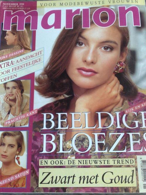 Marion zelfmaakmode november nr. 11 / 1990, Hobby en Vrije tijd, Kledingpatronen, Gebruikt, Vrouw, Marion, Verzenden