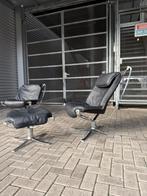 Sigurd Resell “Falcon” Lounge Suite for Vatne Møbler, Norway, Ophalen, -, Leer, Zo goed als nieuw