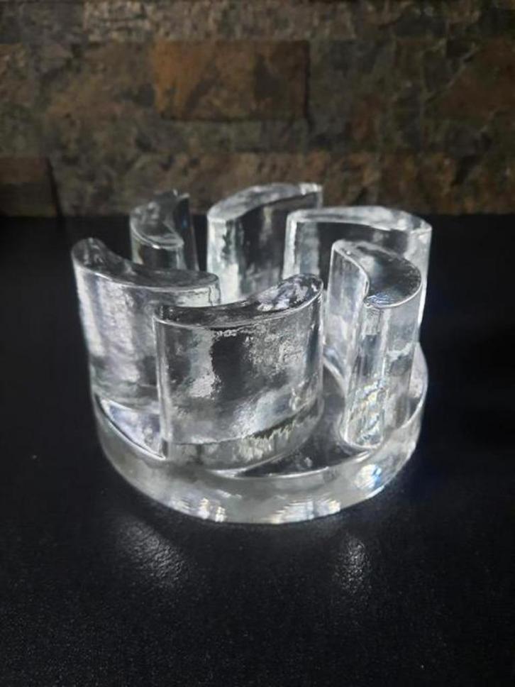 Georgshütte kristalglazen theelicht - rechaud, Antiek en Kunst, Curiosa en Brocante, Ophalen of Verzenden