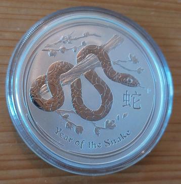 Lunar II Year of the Snake 2 oz 99,9% zilveren munt 2013 beschikbaar voor biedingen