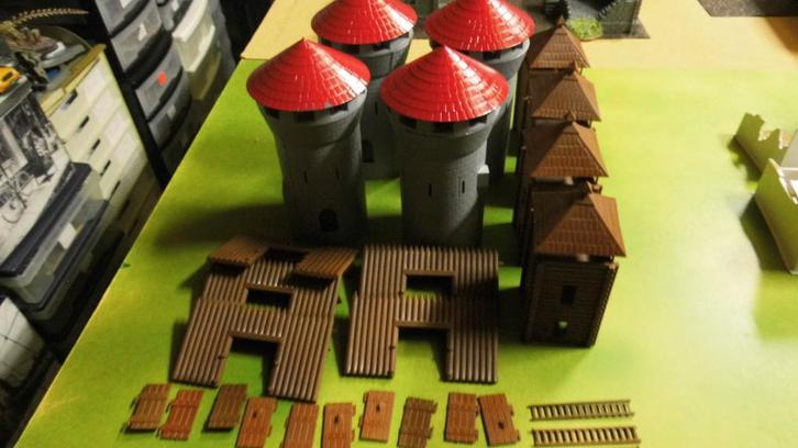 1:72/ figuren/scenery/belegeringstuigen/plastic, Hobby en Vrije tijd, Modelbouw | Figuren en Diorama's, Zo goed als nieuw, Figuur of Figuren