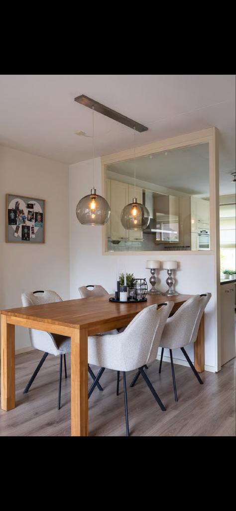 6 Leen Bakker Eetkamerstoelen, Huis en Inrichting, Stoelen, Nieuw, Vijf, Zes of meer stoelen, Stof, Overige kleuren, Ophalen