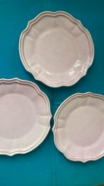 3 oudroze ontbijtbordjes, Huis en Inrichting, Keuken | Servies, Ophalen of Verzenden, Porselein, Overige stijlen, Bord(en)