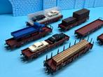 Marklin platte bakwagens 7 suks met belading ZGAN!!!!, Ophalen, Wisselstroom, Wagon, Zo goed als nieuw