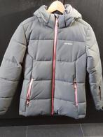 Ski jas maat 164 grijs met roze accenten, Meisje, Ophalen of Verzenden, Zo goed als nieuw, Icepeak