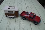Schleich Pick up met Paardentrailer, Ophalen of Verzenden, Gebruikt