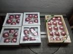Vintage roze glazen Kerstballen, Ophalen