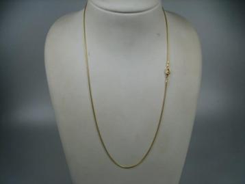 Double goudkleurige vergulde slangen collier als halsketting beschikbaar voor biedingen