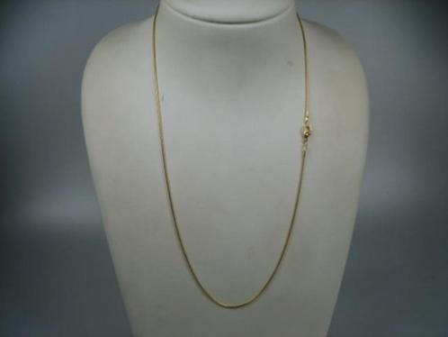 Double goudkleurige vergulde slangen collier als halsketting, Sieraden, Tassen en Uiterlijk, Kettingen, Nieuw, Overige materialen