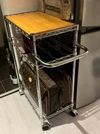 Keuken en wijn trolley, Ophalen of Verzenden, Zo goed als nieuw