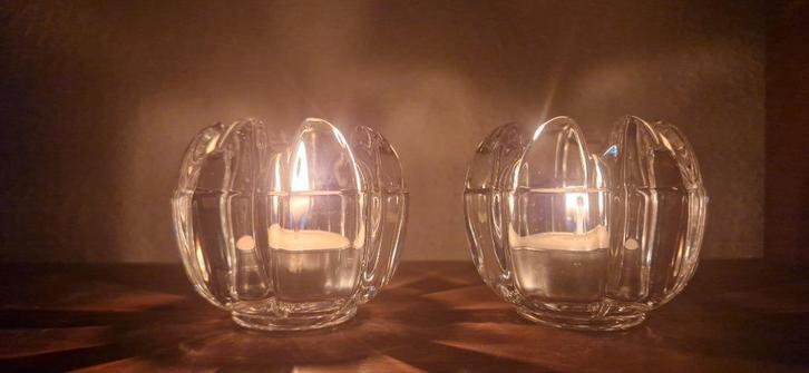 Kristallen waxinelichthouders Nachtmann, Antiek en Kunst, Antiek | Glas en Kristal, Ophalen of Verzenden