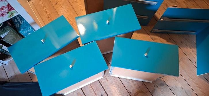 Kallax inzet landen blok., Huis en Inrichting, Kasten | Overige, Zo goed als nieuw, Ophalen