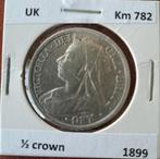 Engeland 1/2 Crown 1899 zilver, Postzegels en Munten, Munten | Europa | Niet-Euromunten, Ophalen of Verzenden, Overige landen