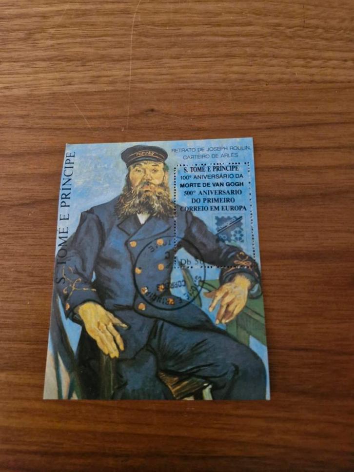 Postzegel Sao Tomé e Principe - Van Gogh, Postzegels en Munten, Postzegels | Thematische zegels, Gestempeld, Ophalen of Verzenden