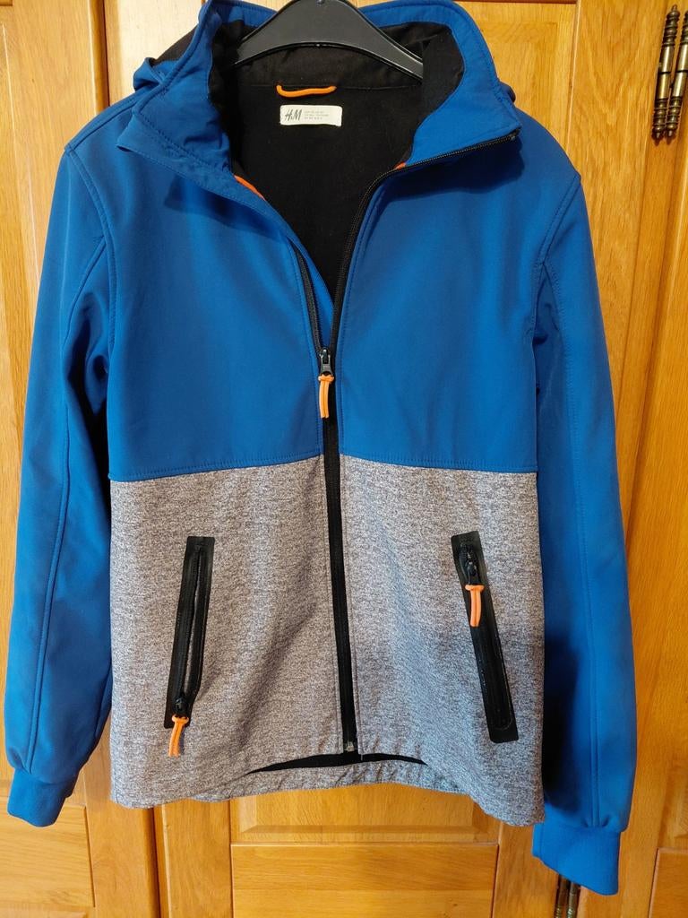H&M Softshell Jas Maat 170 - Jongens, Kinderen en Baby's, Ophalen of Verzenden, Zo goed als nieuw, H&M, Jongen