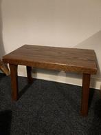 eiken bijzettafeltje, Huis en Inrichting, Ophalen, Minder dan 45 cm, Robuust eiken, 55 tot 75 cm