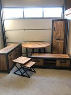 Woonkamer set | ook apart van elkaar | Mango hout set |, Huis en Inrichting, Kasten | Dressoirs, Ophalen of Verzenden, Zo goed als nieuw
