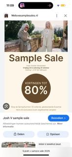 Josh v sample sale tickets shift 1, Twee personen