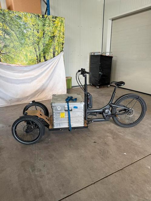 HNF Nicolai CD1 met Zarges Flightcase Bosch Motor Beltdriv, Fietsen en Brommers, Fietsen | Bakfietsen, Gebruikt, Overige merken