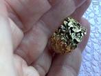 Vintage gouden ring Piet Piet 18 karaat goud, Sieraden, Tassen en Uiterlijk, Verzenden, Zo goed als nieuw, 17 tot 18, Dame of Heer