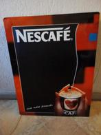 Vintage Nescafé Reclamebord, Ophalen of Verzenden, Gebruikt, Reclamebord
