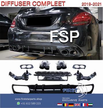 W205 C43 AMG FACELIFT DIFFUSER + UITLAATSIERSTUKKEN Mercedes beschikbaar voor biedingen