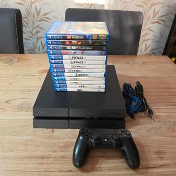 Sony Playstation 4 met 13 games en 1 controller beschikbaar voor biedingen