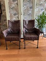 Design Gerard van den Berg/ 2 Montis Chaplin stoelen, bruin, Huis en Inrichting, Fauteuils, Ophalen, Gebruikt, Design, 50 tot 75 cm