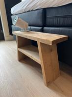 Houten decoratief bankje – 60x38,5x19,5 cm, Huis en Inrichting, Krukjes, Ophalen, Zo goed als nieuw, Hout