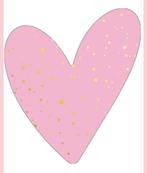 Sluitstickers hart roze met gouden dots per 5 stickers, Ophalen of Verzenden, Zo goed als nieuw, Wanddecoratie